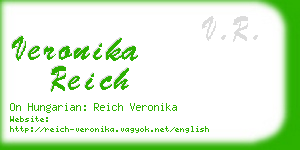 veronika reich business card